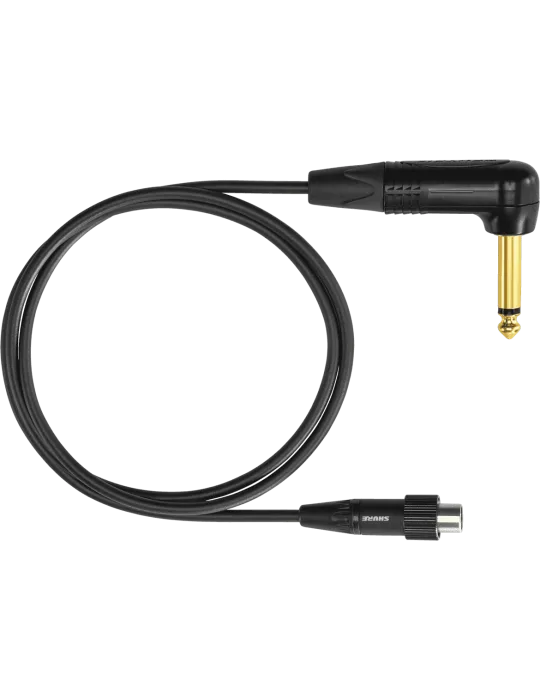  SHURE WA307 Accessories for transmitters - TQG-Jack cable, angled 6.35mm lock.|MusicGoodDeal 