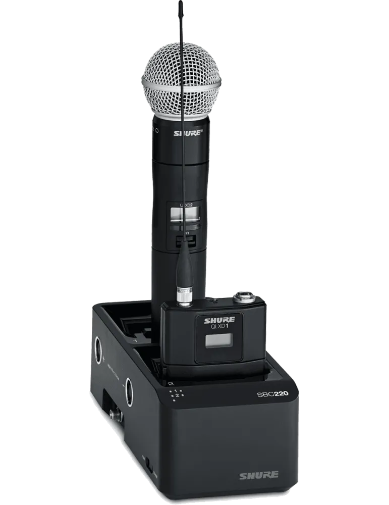  SHURE SBC220-E Chargers - 2 slot network charger dock|MusicGoodDeal 