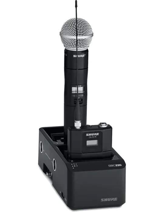  SHURE SBC220-E Chargers - 2 slot network charger dock|MusicGoodDeal 