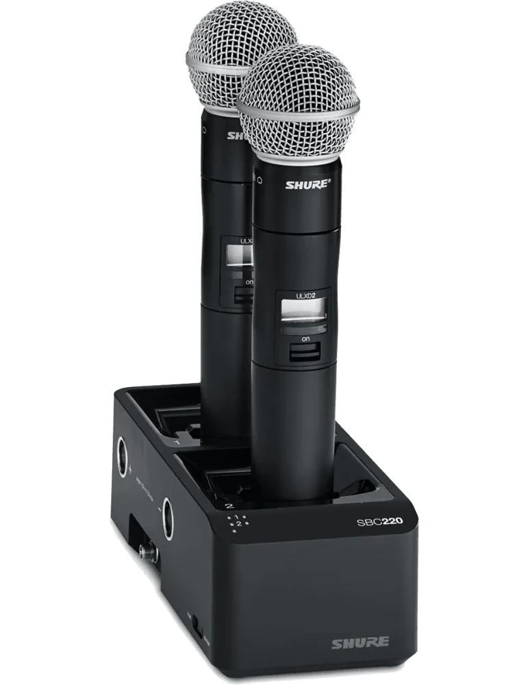  SHURE SBC220-E Chargers - 2 slot network charger dock|MusicGoodDeal 