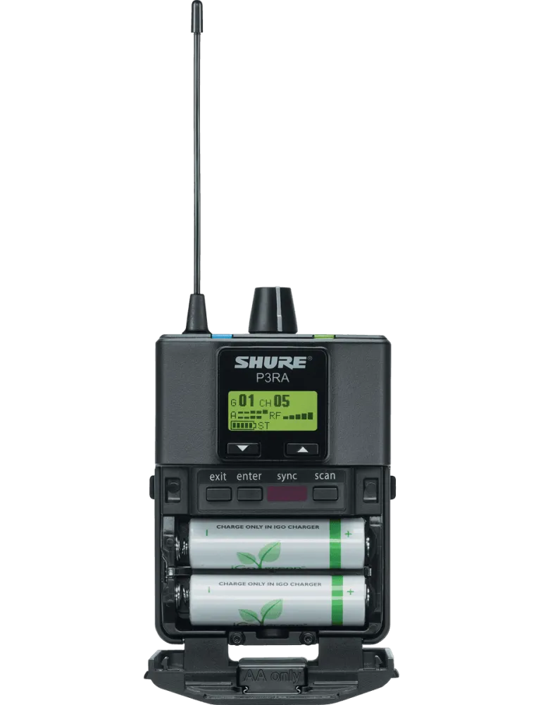 SHURE P3RA-L19 Receiver - Premium - L19 Band - 630 to 653 MHz|MusicGoodDeal 