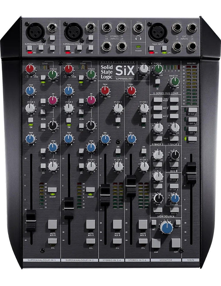  SOLID STATE LOGIC SIX Analógico - 6 canales analógicos, compresor integrado|MusicGoodDeal 