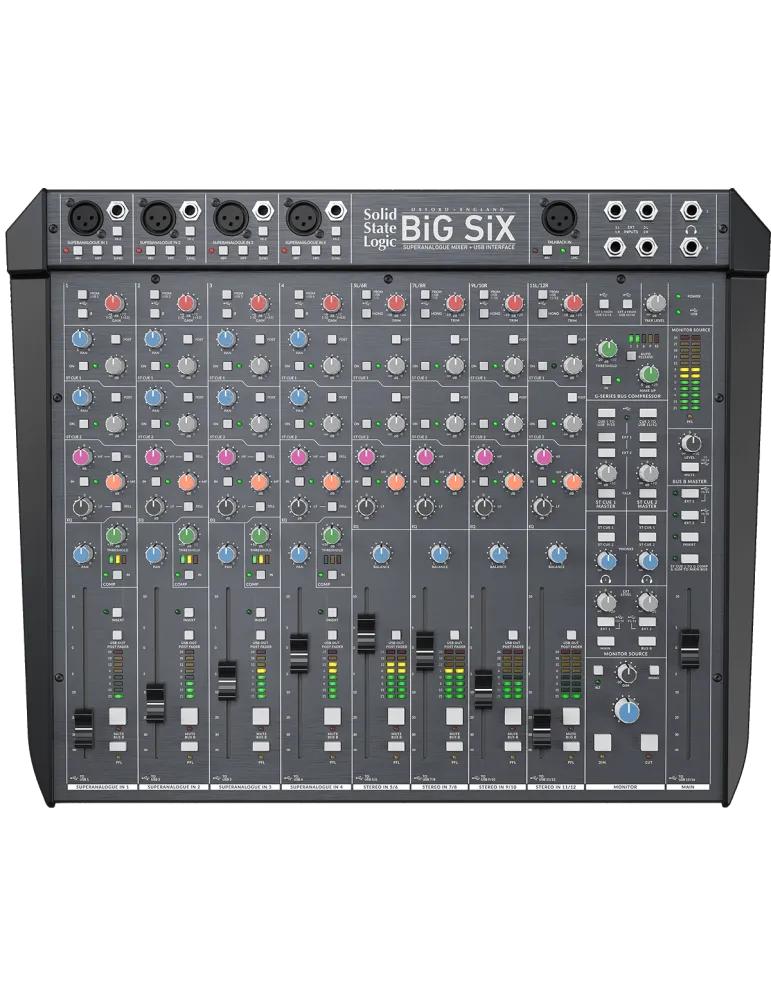  SOLID STATE LOGIC BIG-SIX Analog - 16 channel analog + USB 2x 16 channel|MusicGoodDeal 