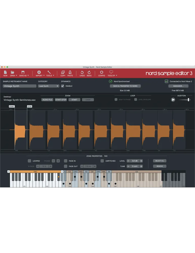  NORD NORD-WAVE2 61 Modellierungsnotizen und Echo-Lekt.|MusicGoodDeal 