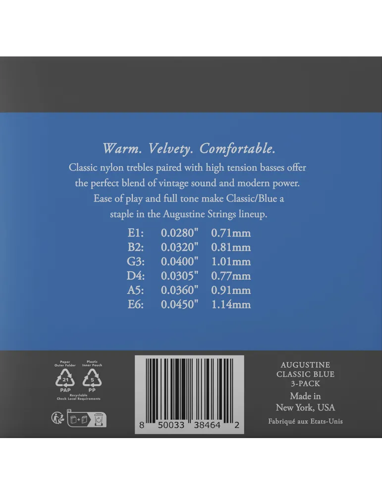 AUGUSTINE BLEU-3P | MusicGoodDeal