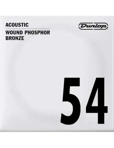 DUNLOP DAP54 Réassort - Corde Phosphore Bronze, filé rond, 054