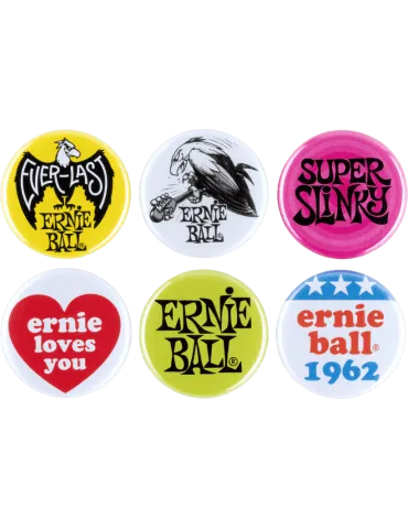 ERNIE BALL 4009 Sonstiges - 6 Ernie Ball Buttons