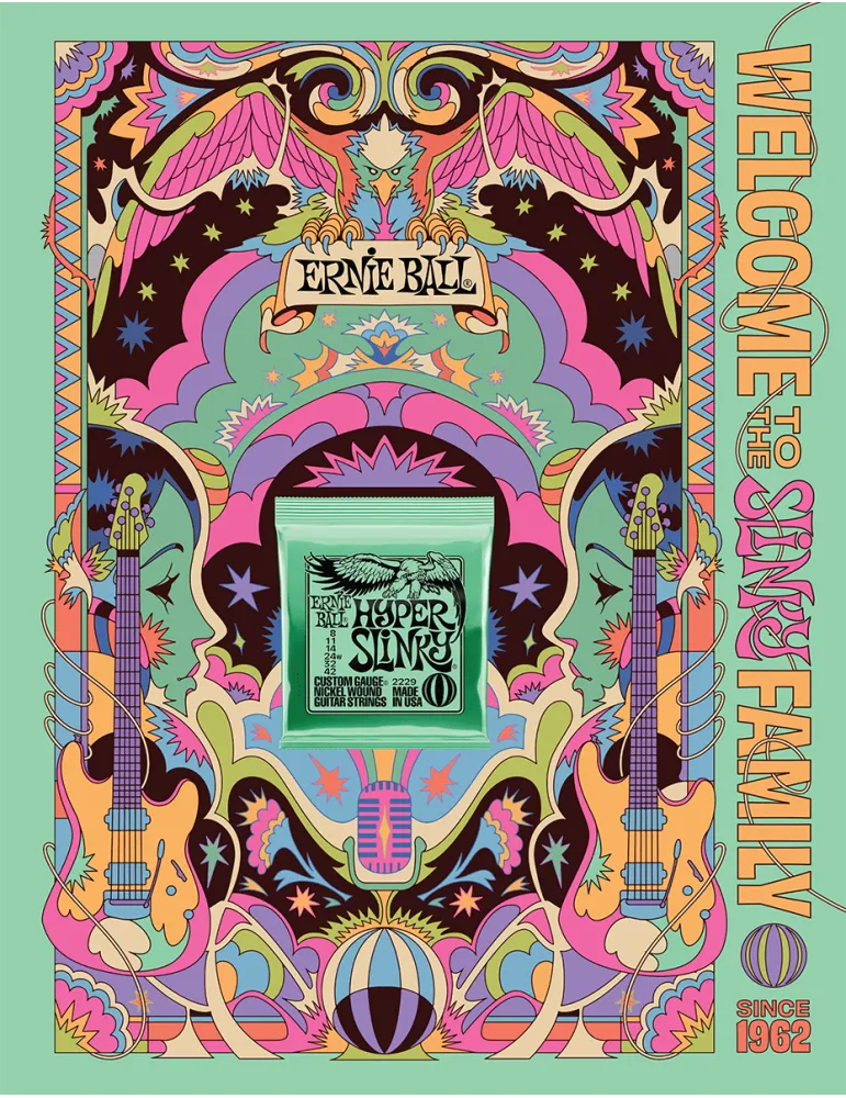  ERNIE BALL POSTER2022-3 POSTER - Format A0 - Hyper|MusicGoodDeal 