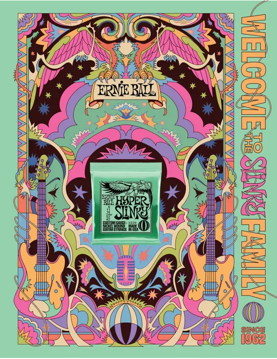  ERNIE BALL POSTER2022-3 POSTER - Format A0 - Hyper|MusicGoodDeal 