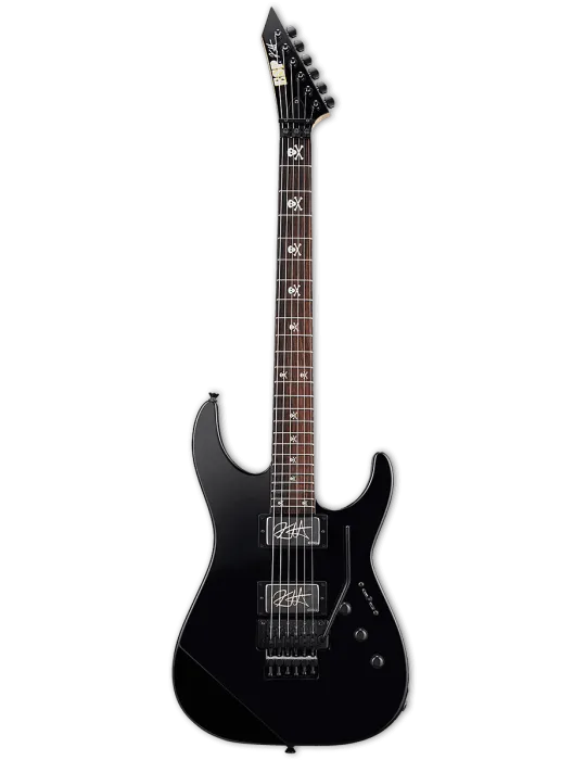  ESP KH2NECKTHRU-BLK Kirk Hammett - Negro brillante|MusicGoodDeal 