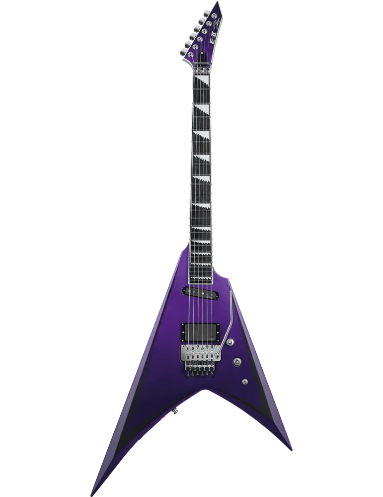  ESP 2ALEXIRIPPED Alexi Laiho - Purple Fade Satin w/ Ripped Pinstripes|MusicGoodDeal 