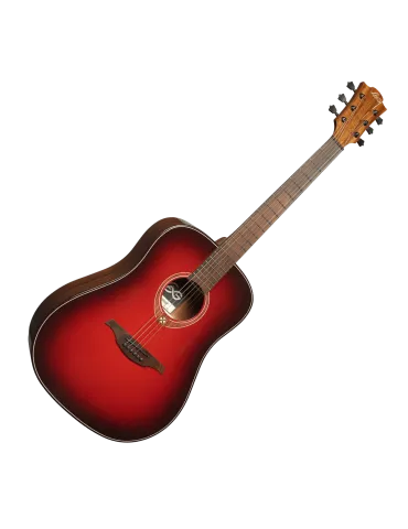  Lâg T-RED-D T-Red - Tramontane Dreadnought Special Edition Red Burst|MusicGoodDeal  2