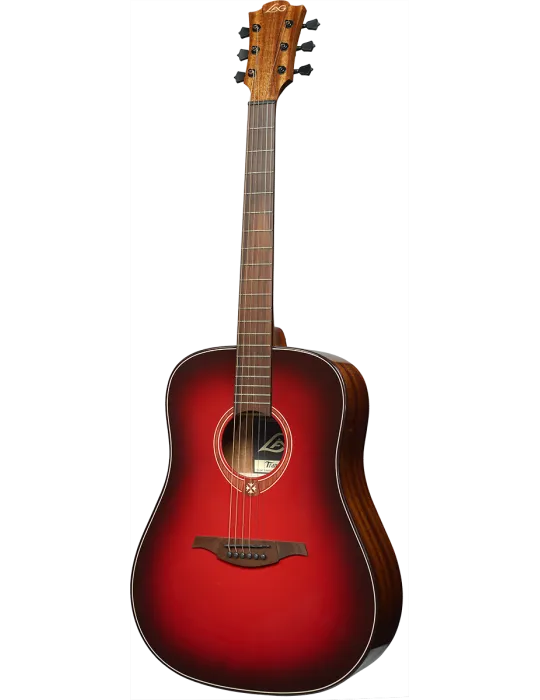  Lâg T-RED-D T-Red - Tramontane Dreadnought Special Edition Red Burst|MusicGoodDeal 
