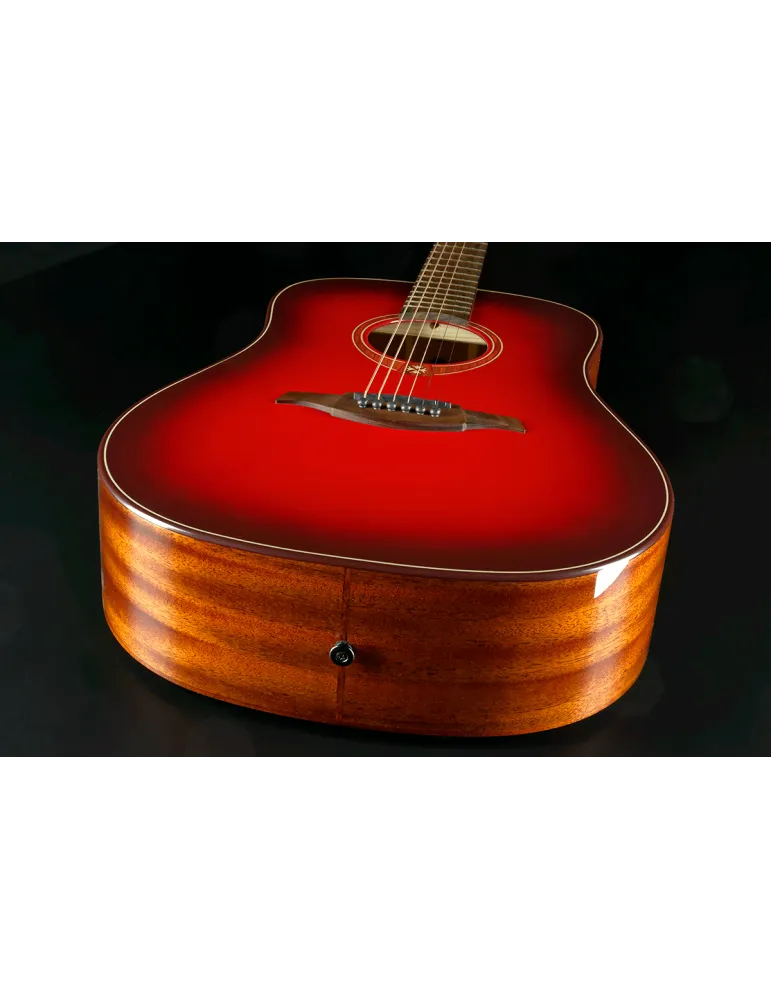  Lâg T-RED-D T-Red - Tramontane Dreadnought Special Edition Red Burst|MusicGoodDeal 