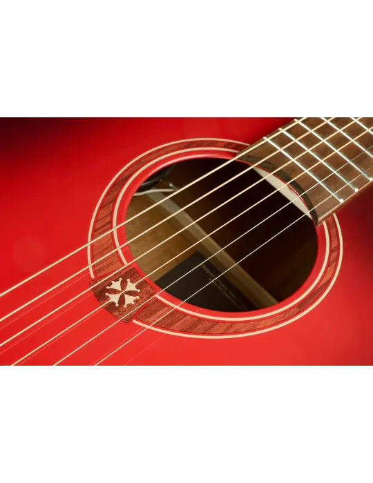 Lâg T-RED-D T-Red - Tramontane Dreadnought Special Edition Red Burst|MusicGoodDeal 