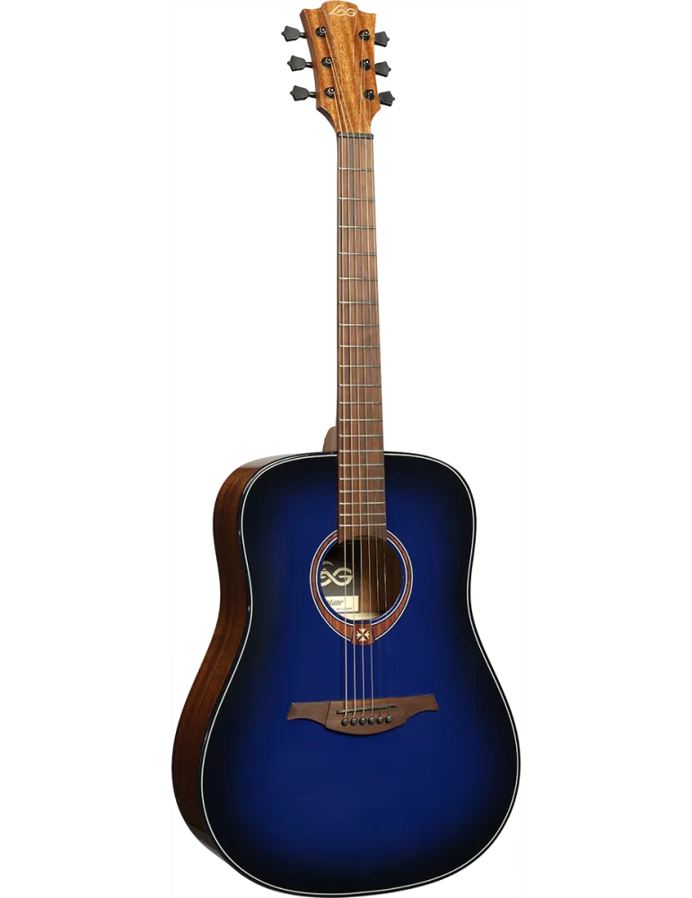  Lâg T-BLUE-D T-Blue - Tramontane Dreadnought Special Edition Blue Burst|MusicGoodDeal 