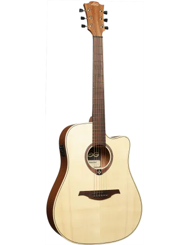 Lâg T70DCE-NAT Dreadnought cutaway electro Natural