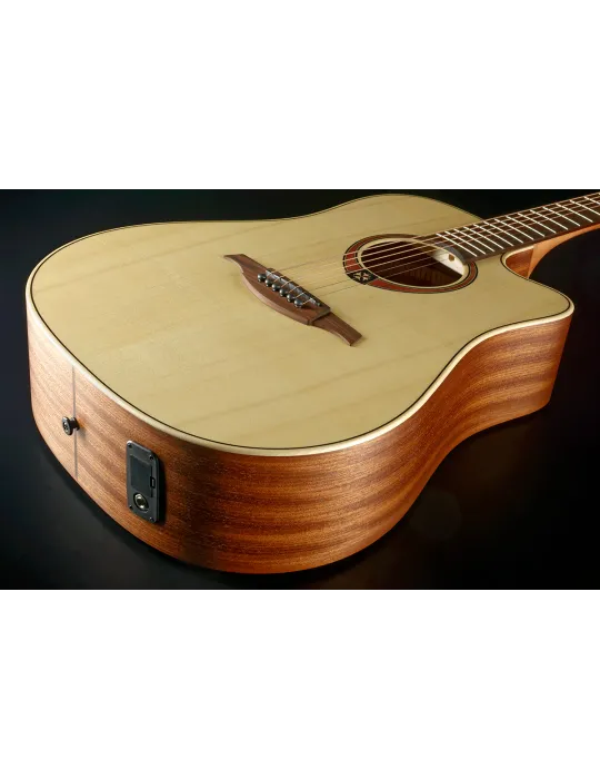  Lâg T70DCE-NAT Dreadnought cutaway electro Natural|MusicGoodDeal 