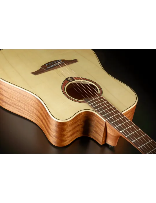  Lâg T70DCE-NAT Dreadnought cutaway electro Natural|MusicGoodDeal 