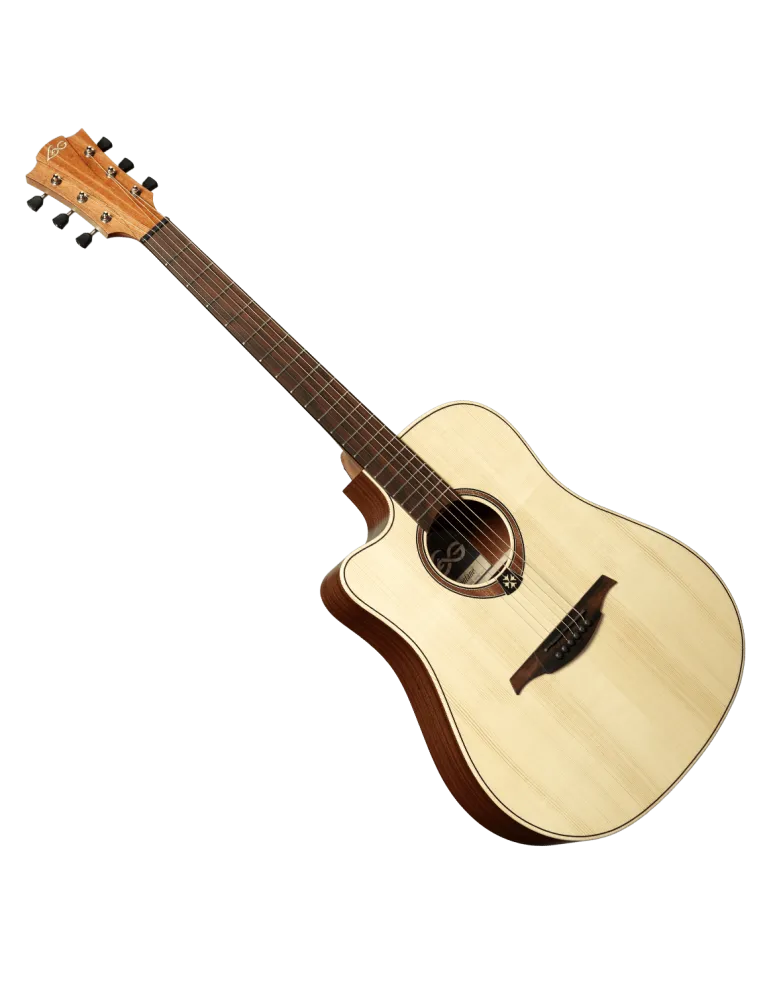  Lâg TL70DCE-NAT Dreadnought Zurdo Cutaway Electro Natural|MusicGoodDeal 