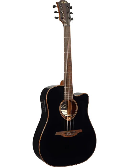 Lâg T118DCE-BLK Dread cutaway electro black|MusicGoodDeal 