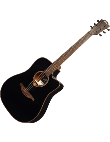  Lâg T118DCE-BLK Dread cutaway electro black|MusicGoodDeal  2
