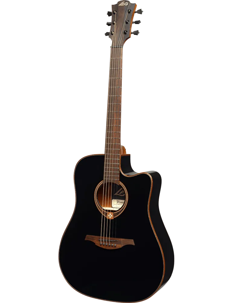  Lâg T118DCE-BLK Dread cutaway electro black|MusicGoodDeal 