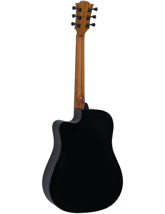  Lâg T118DCE-BLK Dread cutaway electro black|MusicGoodDeal 
