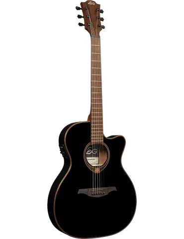  Lâg T118ASCE-BLK Auditorium slim cut electro black|MusicGoodDeal 