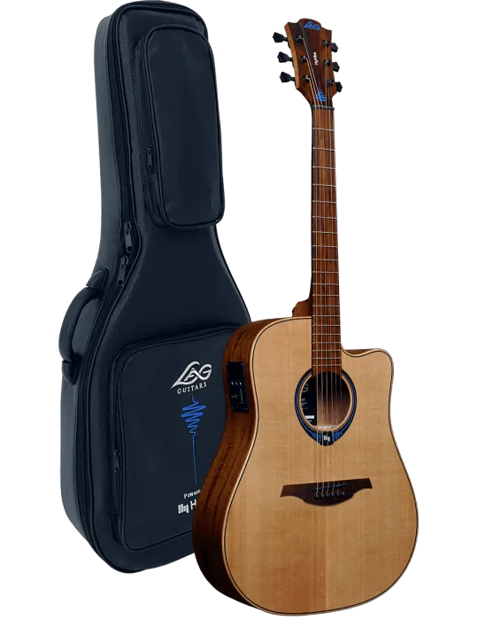  Lâg THV10DCE-LB HyVibe 10 Dreadnought Cutaway Electro|MusicGoodDeal 