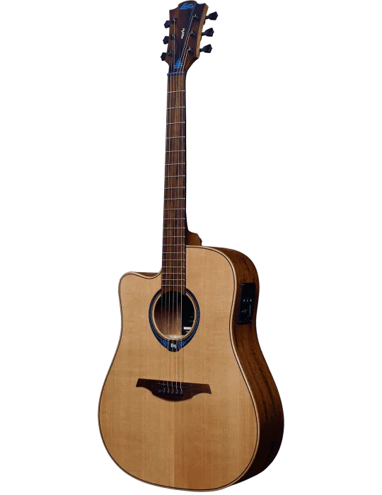  Lâg TLHV15DCE Lefty HyVibe 15 dread cutaway|MusicGoodDeal 