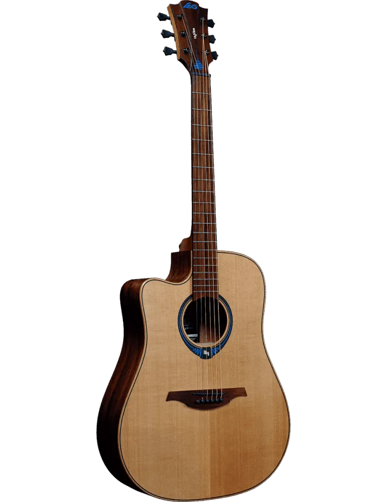  Lâg TLHV15DCE Lefty HyVibe 15 dread cutaway|MusicGoodDeal 