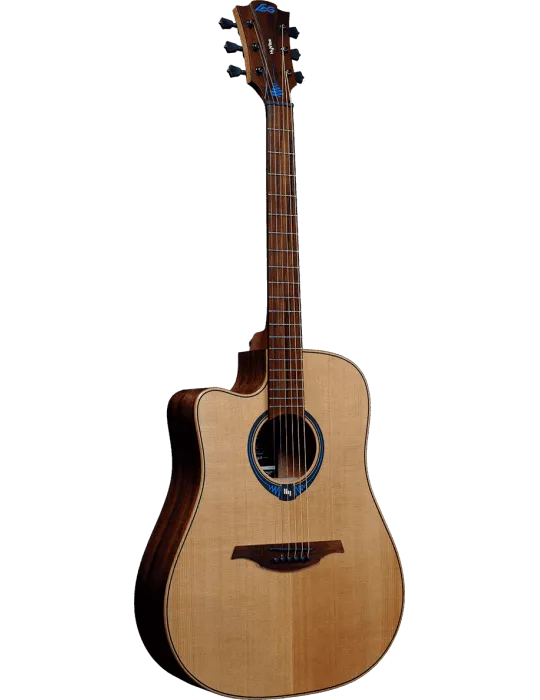  Lâg TLHV15DCE Lefty HyVibe 15 dread cutaway|MusicGoodDeal 