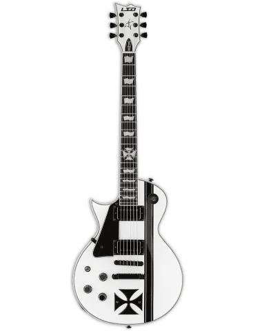  LTD IRONCROSSLH-SW Modelo de la Cruz de Hierro - Blanco Brillante - para zurdos|MusicGoodDeal 