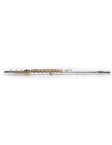  PEARL FLUTE MD925RB/K SILBER - Maesta .925, vergoldete Schlüsselanhänger, Hohlschalen in Reihe, Si-Pfote|MusicGoodDeal 