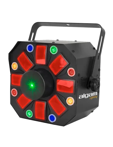 ALGAM LIGHTING PHEBUS2 Combo 3-en-1 derby, stroboscope ou wash, laser