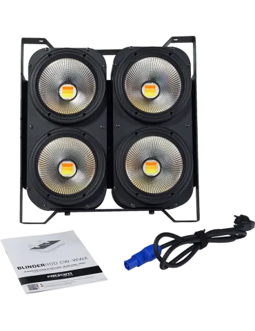 ALGAM LIGHTING BLINDER400CW-WWA  Blinder COB 4x 100W blanc froid/blanc chaud/ambre
