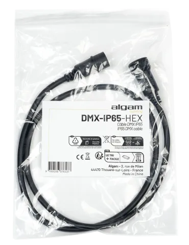 ALGAM LIGHTING DMX-IP65-HEX  DMX IP65 pour IP PAR 712 et 1212 HEX