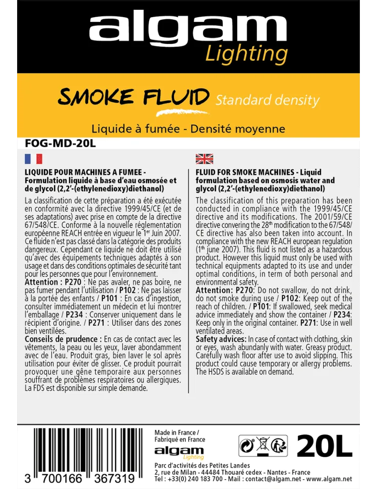ALGAM LIGHTING FOG-MD-20L | MusicGoodDeal