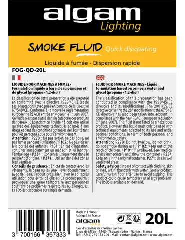 ALGAM LIGHTING FOG-QD-20L | MusicGoodDeal 2