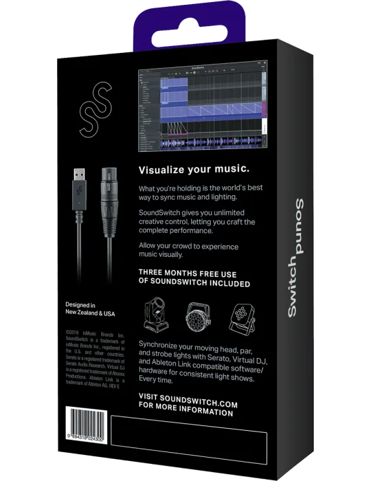  SOUNDSWITCH MICRODMXINTERFACE USB / DMX 3-pin cable|MusicGoodDeal 