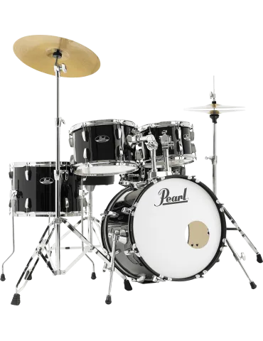  PEARL RSS585CC-31 Junior 18" 5 Trommeln - Jet Black + Sabian Solar Pack 2 Becken|MusicGoodDeal  2