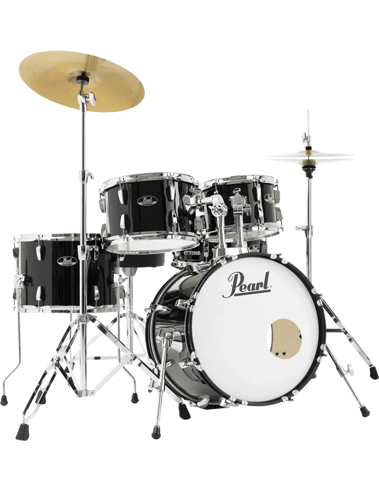  PEARL RSS585CC-31 Batería Junior 18" 5 - Jet Black + pack de platillos Sabian Solar 2|MusicGoodDeal 