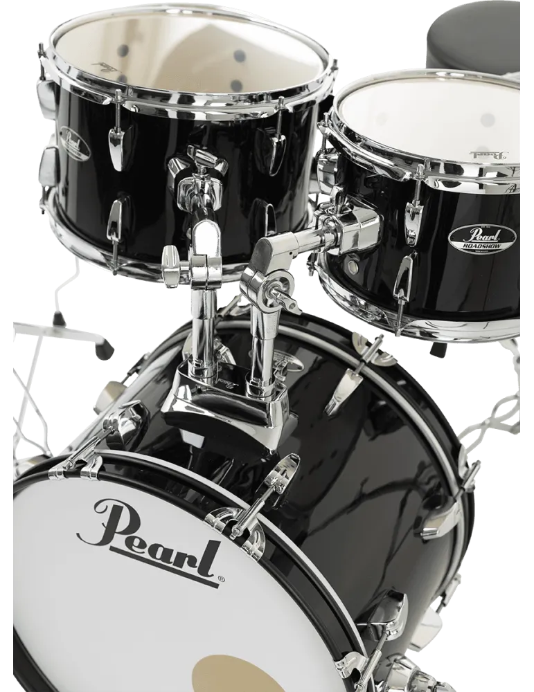  PEARL RSS585CC-31 Batería Junior 18" 5 - Jet Black + pack de platillos Sabian Solar 2|MusicGoodDeal 