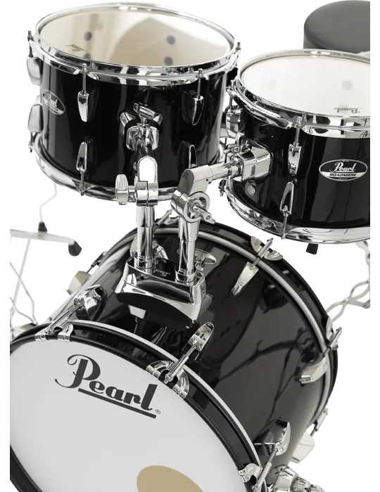  PEARL RSS585CC-31 Batería Junior 18" 5 - Jet Black + pack de platillos Sabian Solar 2|MusicGoodDeal 