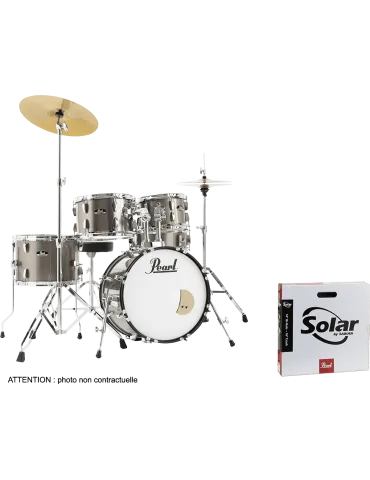 PEARL RSS585CC-707 Batería Junior 18" 5 - Bronce Metálico + pack de platillos Sabian Solar 2