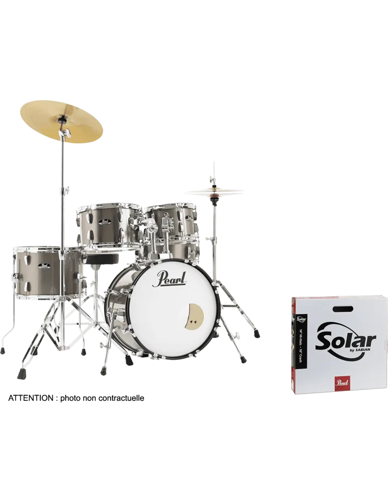 PEARL RSS585CC-707 Batería Junior 18" 5 - Bronce Metálico + pack de platillos Sabian Solar 2|MusicGoodDeal 