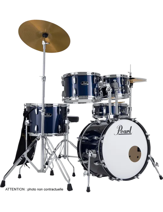  PEARL RSS585CC-743 Batería Junior 18" 5 - Azul Real Metalizado + pack de platillos Sabian Solar 2|MusicGoodDeal 