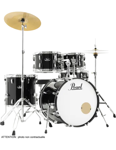 PEARL RSS505CC-31 Fusion 20" 5 Trommeln - Jet Black + Sabian Solar Pack 2 Becken