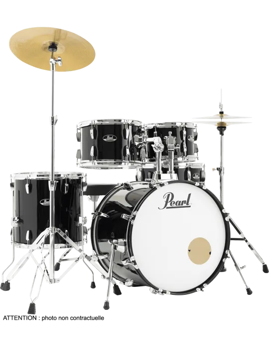  PEARL RSS505CC-31 Fusion 20" 5 Trommeln - Jet Black + Sabian Solar Pack 2 Becken|MusicGoodDeal 